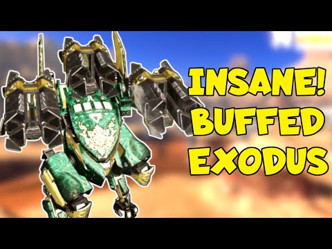 INSANE! BUFFED EXODUS FALCON Smashing TITANS | War Robots 6.8 300% MK2 Gameplay WR