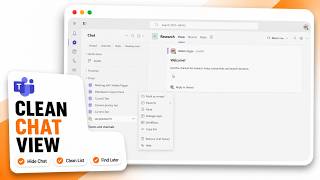 How to Hide Chats in Microsoft Teams (Private Conversation Hiding)