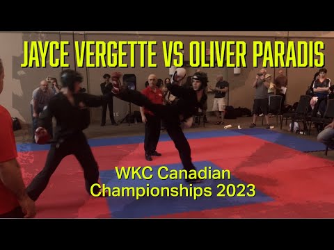 🥋👊🏻Jayce Vergette VS Oliver Paradis - Sparring - WKC Canadian Championships 2023