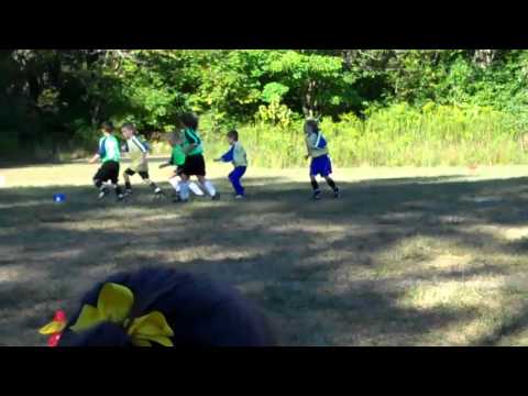 Caden Layne 1st Soccer Game WASA Yellow Dragons 9-10-2010