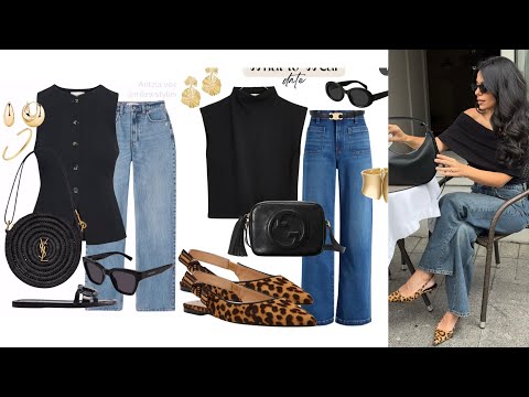 OUTFITS CON JEANS / LOOKS FÁCILES PARA COMBINAR PANTALONES DE MEZCLILLA EN TENDENCIA MODA 2025
