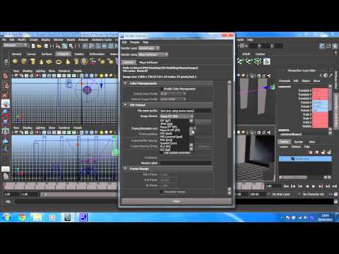 Learn Maya 2015: Animation - 11 -- Batch rendering a scene