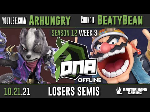 DNA S12:W3 - Council | BeatyBean (Wario) Vs. Arhungry (Wolf, Cloud) - L Semifinals