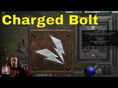 D2R Skills & Abilities - Charged Bolt (Sorceress Lightning Spells)