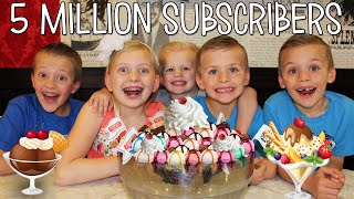 WORLD'S LARGEST ICE CREAM SUNDAE - 5 MILLION Subscriber Celebration