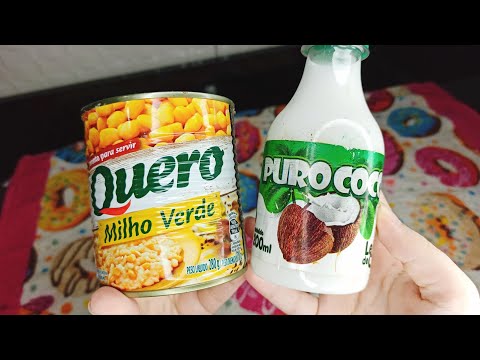 TEM MILHO E LEITE DE COCO?FAÇA PAMONHA DE CAÇAROLA COM POUCOS INGREDIENTES,MOLHADINHA E SABOROSA