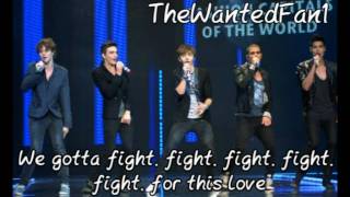 The Wanted - Fight For This Love [Studio Version + Lyrics]