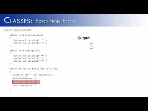 Classes Part 5 Execution Flow Java