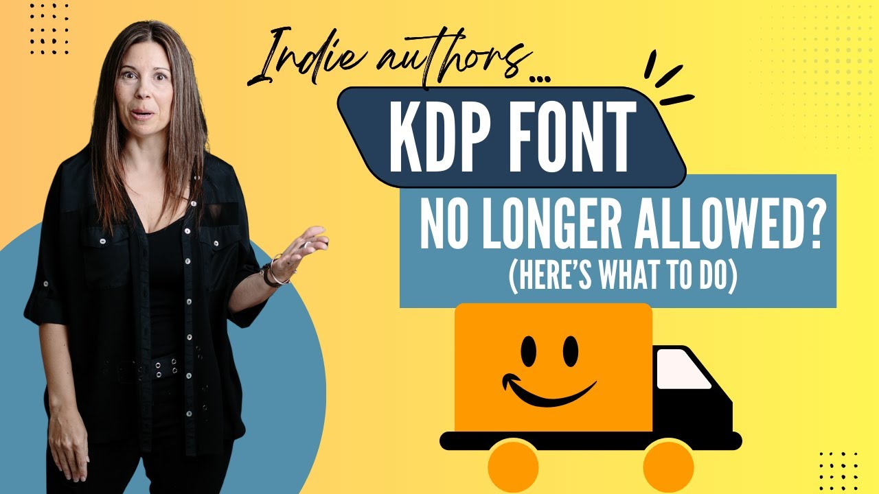 Self-published authors: KDP font no longer allowed? Here's how to fix it!