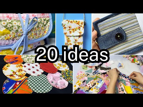 20 Ideas for Sewing Scraps Fabric to Create Beautiful Items (Part 2)