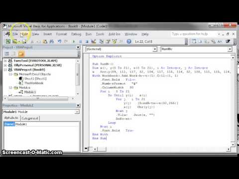 Excel: How To Run VBA Code