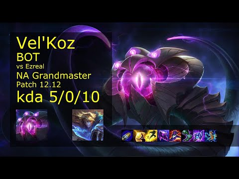 Rank 5 NA Vel'Koz Bot: Vel'Koz vs Ezreal