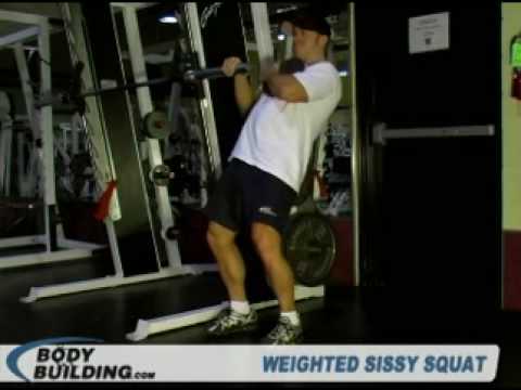 Weight Plate Sissy Squat