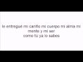 Y hubo alguien marc anthony con letra