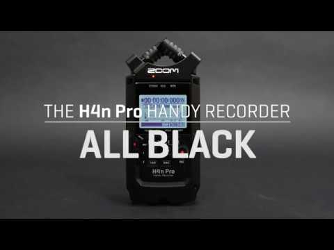 Zoom H4n Pro All Black 4-Track Portable Recorder