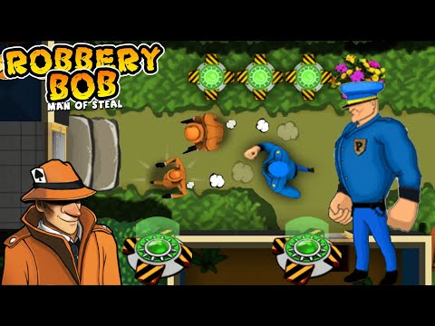 Robbery Bob - Sam Bob 1 & Blue Police Use 100 Teleport Mine Part 2
