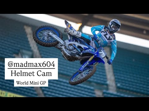 Max Miller Helmet Cam: 250 A Race at 2025 World Mini GP in Mesquite, Nevada