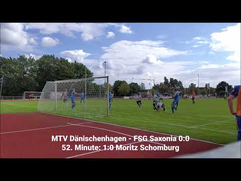 MTV Dänischenhagen - FSG Saxonia 2:0 (0:0) Tore 1. Spieltag Verbandsliga Ost Schleswig-Holstein