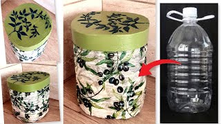 DIY /Kitchen Storage Container from Plastic Bottle
