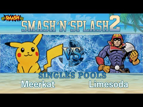 Smash'N'Splash 2 - Meerkat (Pikachu) vs Limesoda (Captain Falcon) - Singles Pools