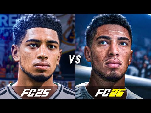 EA Sports FC 26 vs EA Sports FC 25 | Faces Comparison