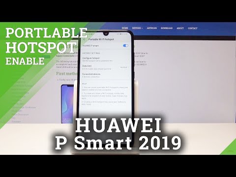 How to Enable Portable Hotspot in HUAWEI P Smart 2019 - Network Access Point