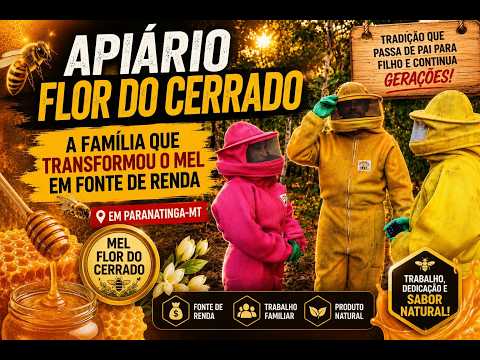 Apiário Flor do Cerrado - A Família que transformou o mel em fonte de renda em Paranatinga-MT