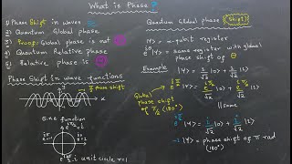 Quantum Computing: What is Phase? Understanding Global and Relative Phases