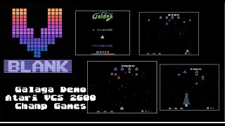 Champ Games Atari VCS 2600 Galaga Home brew Demo - updated with new commentary