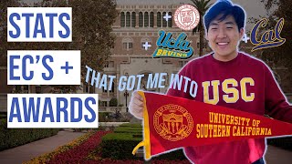 STAT'S AND EC's that got me into USC, UCLA, Berkeley, Cornell