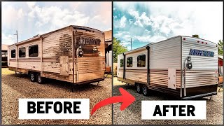 Renovating An Abandoned 15 Year Old Camper DIY Build