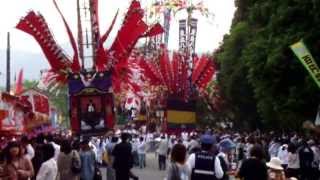 preview picture of video '平成２４年　生立八幡神幸祭（福岡県みやこ町）　3.5 t giant festival'