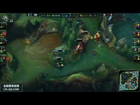 EDG vs VG Highlights Game 1 LPL Spring 2017 W1D2 Edward Gaming vs Vici Gaming