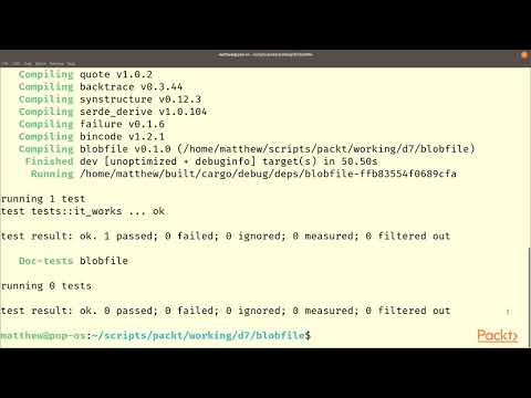 Hands On Data Structures and Algorithms in Rust Creating a Blob Data File | packtpub com