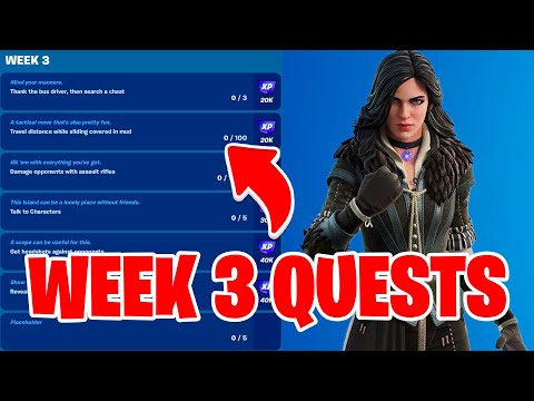 How To Complete Week 3 Quests in Fortnite - All Week 3 Challenges Fortnite Chapter 4 Season 3