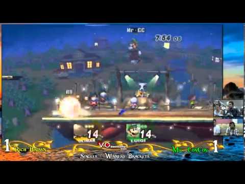 Golden Coast - Rich Brown (Olimar) Vs. Mr. ConCon (Luigi) - Winners Round 3 - SSBB