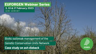 EUFORGEN Webinar #3 - Biotic outbreak management of the GCUs Network: Case study on Ash Dieback