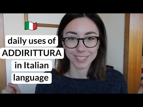 How to use Italian word "Addirittura" in daily conversation (Sub)