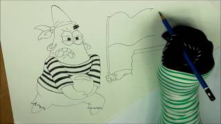 How To Draw Sponge Bob Squarepants and Patrick 🎃🎃🎃