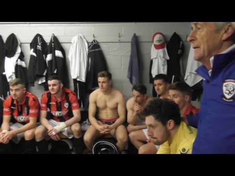 Dressing Room Celebrations After Winning the League Title at Salisbury FC