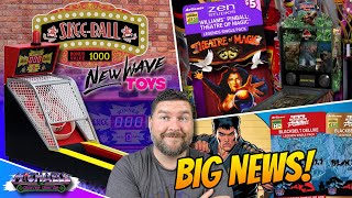 AtGames 4K Pinball Pack Updates & New Wave Toys Skeeball Pre-Order!