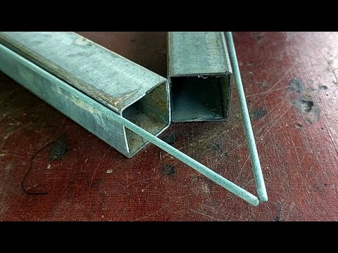 Few people know, the welder's new trick is cutting a 60 degree square pipe | pipe cutting trick