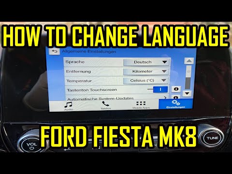 How to Change Language Ford Fiesta MK8 Sync 3 German to English