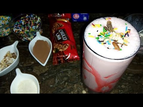 Strawberry milkshake;;Easy cooking with sabeen zaheer