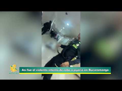 Impactantes imágenes captaron el intento de robo a una joyería en un centro comercial de Bucaramanga