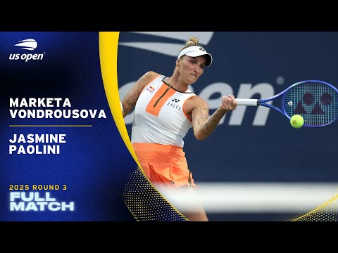 Marketa Vondrousova vs. Jasmine Paolini Full Match | 2025 US Open Round 3