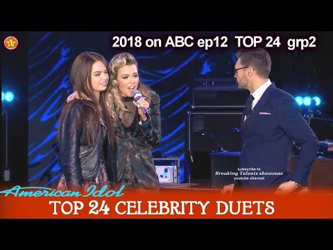 Mara Justine and Rachel Platten Duet “Fight Song”  Top 24 Celebrity Duets American Idol 2018