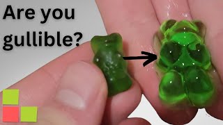 Does water make gummy bears grow? (2 Truths & Trash)