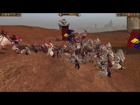 544 Pegasus Knights vs 360 Vargheists Warhammer Total War