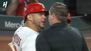 Willson Contreras throws his bat during ejection meltdown -- HEATED MOMENT